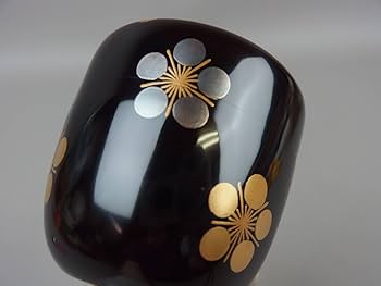 Amazon.co.jp: 【骨董茶道具】平安堀井胡春織部梅散蒔絵中棗