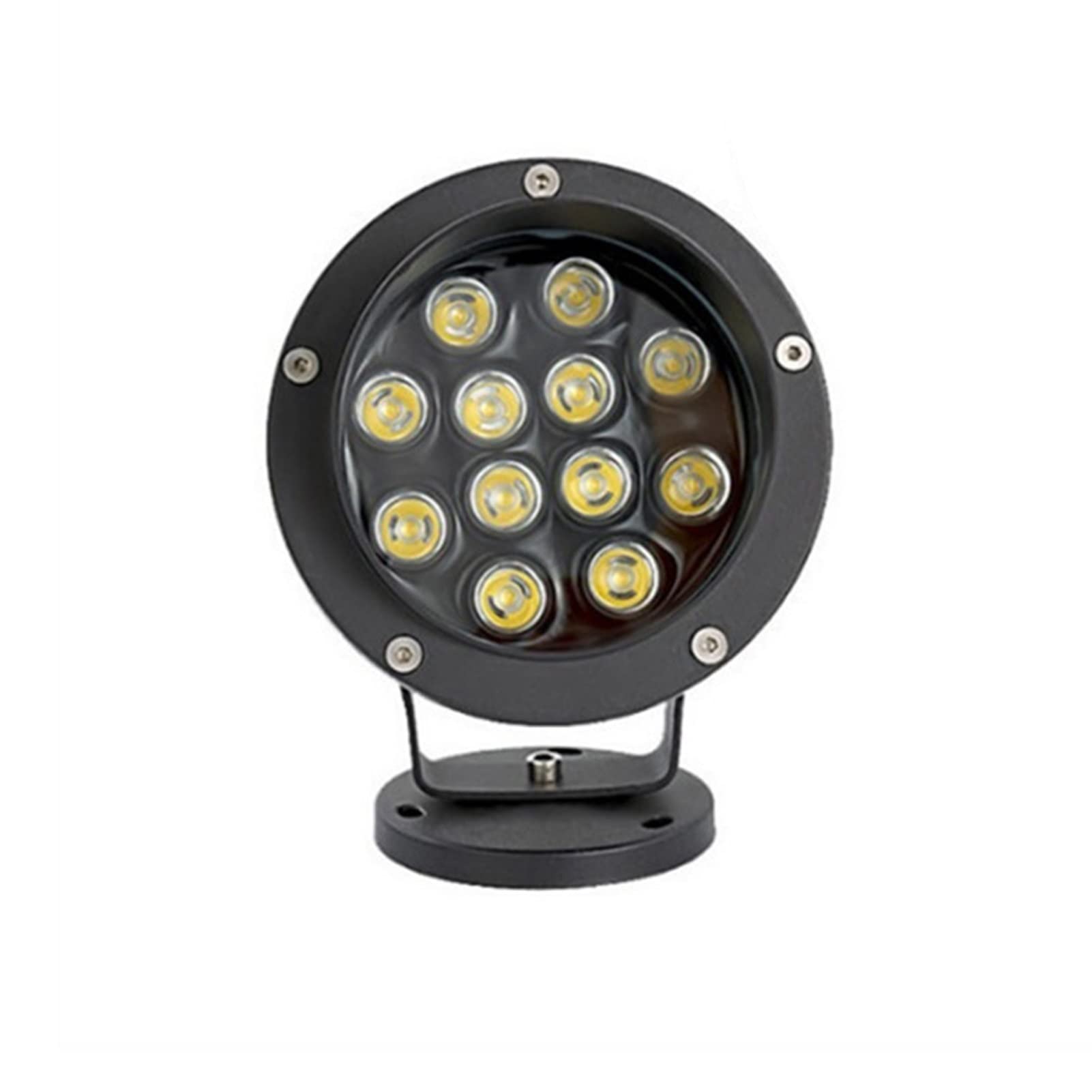 2Pack Outdoor Garten Lampe LED Rasen Licht LED 6W Wasserdicht Landschaft Spike Strahler Untergrund Licht Terrasse Lampen (Color : RGB, Size : Base)