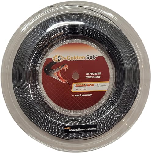 Golden Set Snake-Bite 17-Gauge Tennissaite Schwarz