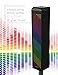 Sharper Image SBT1014BK Sound-Responsive Bluetooth Tower Speaker with Animated LED Lights (Black)