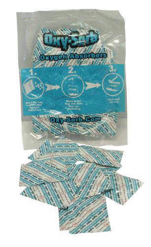 Oxy-Sorb 500cc Oxygen Absorbers for Food Storage (50 Pack) - Preserving Food Freshness with Food Grade Oxygen Absorbers for Long-Term Storage