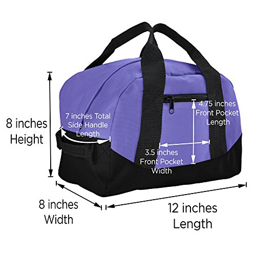 Image of DALIX 12 inch Mini Two Tone Duffle Bag
