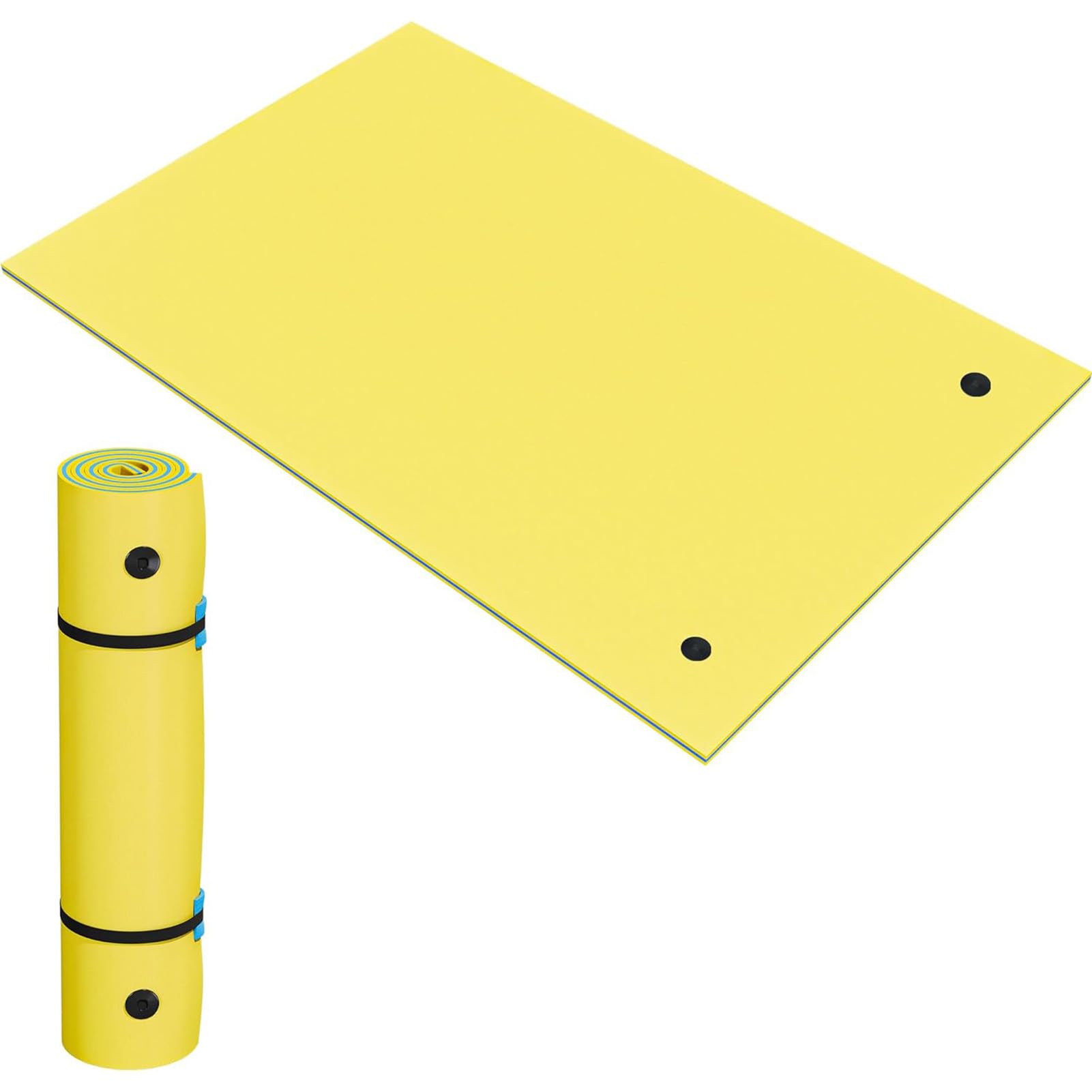 Tapis d'eau flottant en mousse pour piscine, lac et plage, idéal pour plusieurs utilisateurs, parfait pour les sports et activités nautiques, design durable et léger