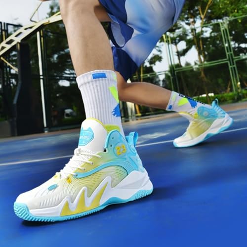 Botas de baloncesto de caña alta transpirables y antideslizantes para jóvenes 2