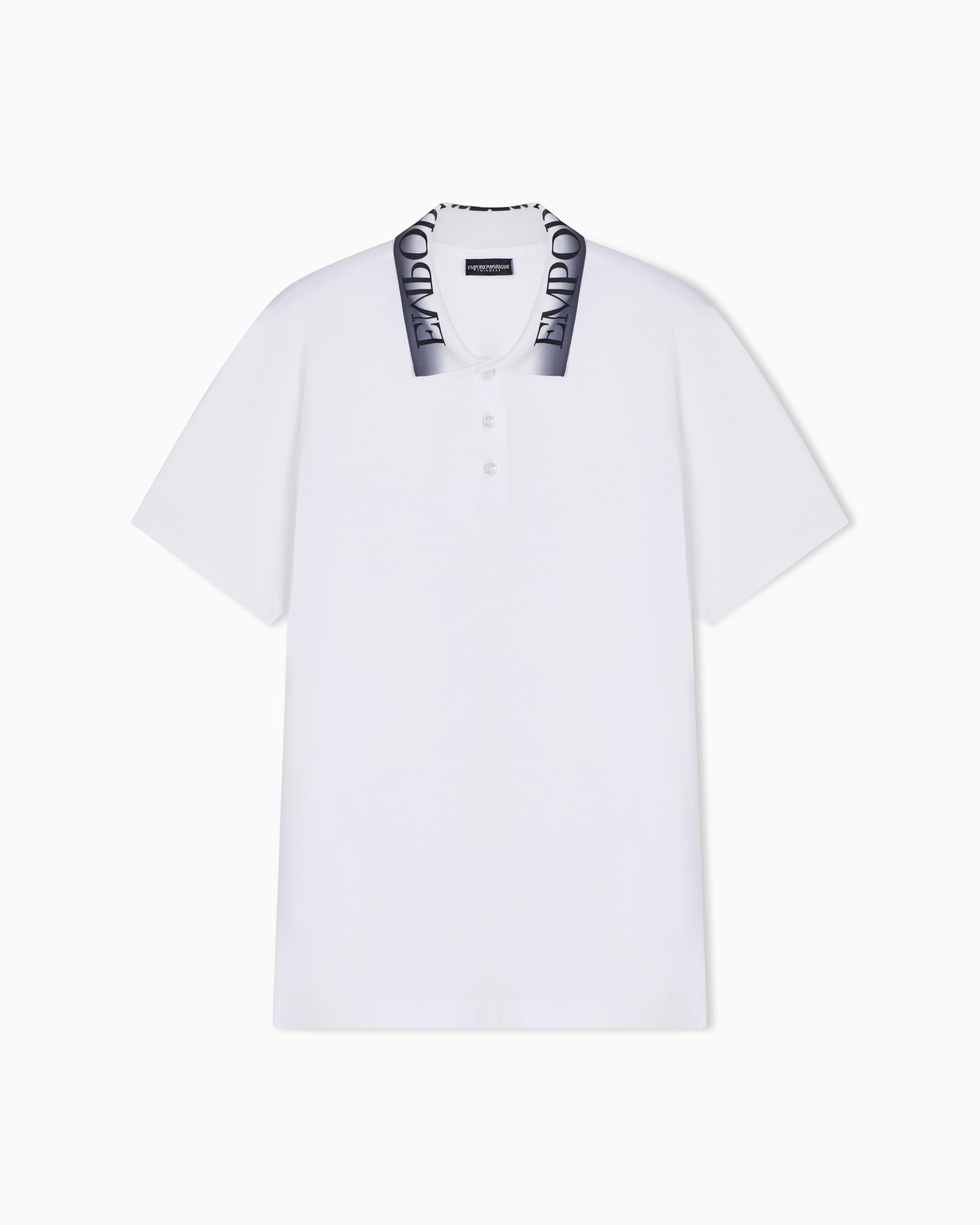 Emporio Armani Men's LOGOTAPE Polo White M