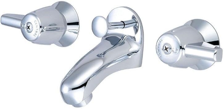Central Brass 1178-A Two Handle Slant Back Bathroom Faucet in Chrome