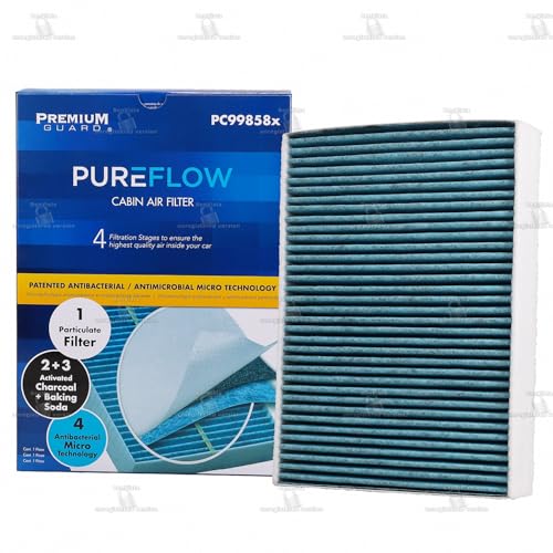 PureFlow Cabin Air Filter PC99858X | Fits 2020-2025 Land Rover Range Rover Evoque, Discovery Sport, 2021-2024 Jaguar E-Pace