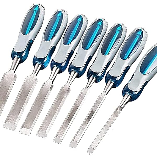 OITTo Trämejselset 12 delar verktyg mejslar trä snideri mejslar snideri slagverk lock hög kolstål bearbetning och snideri trä