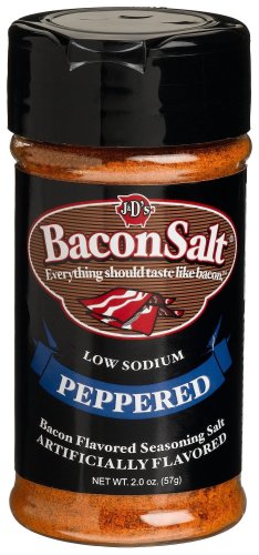 J&D's Bacon Salt, Peppered, 2 Ounce (Pack of 3)