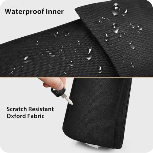 iMangoo Small Sling Travel Bag Phone Holder for iPhone 16 15, Nylon Crossbody Chest Bag Adjustable Strap Water Resistant Sport Running Workout Hiking Cycling Casual Travelling for Men Women Black3