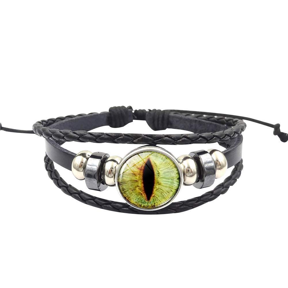 Armband für Männer und Frauen, Unisex-Armband, Retro-Schmuck, Geschenkanhänger, mehrschichtiges geflochtenes Seilarmband, Farbe: 6# (Color : 1#)