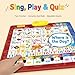 Bilingual Talking Wall Chart for Kids, English and Spanish Wall Chart for Kids, Talking English Learning Board for Children 3+ (Blue+Red)
