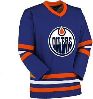 Sport Army NHL Fan Jersey Compatible with Oilers, Medium Blue