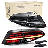 VLAND Rücklicht für Golf 7 7.5 MK7 MK7.5 2012-2019 Rücklichter mit Zurückschalten Anzeige,Paar (Fahrerseite und Beifahrerseite)