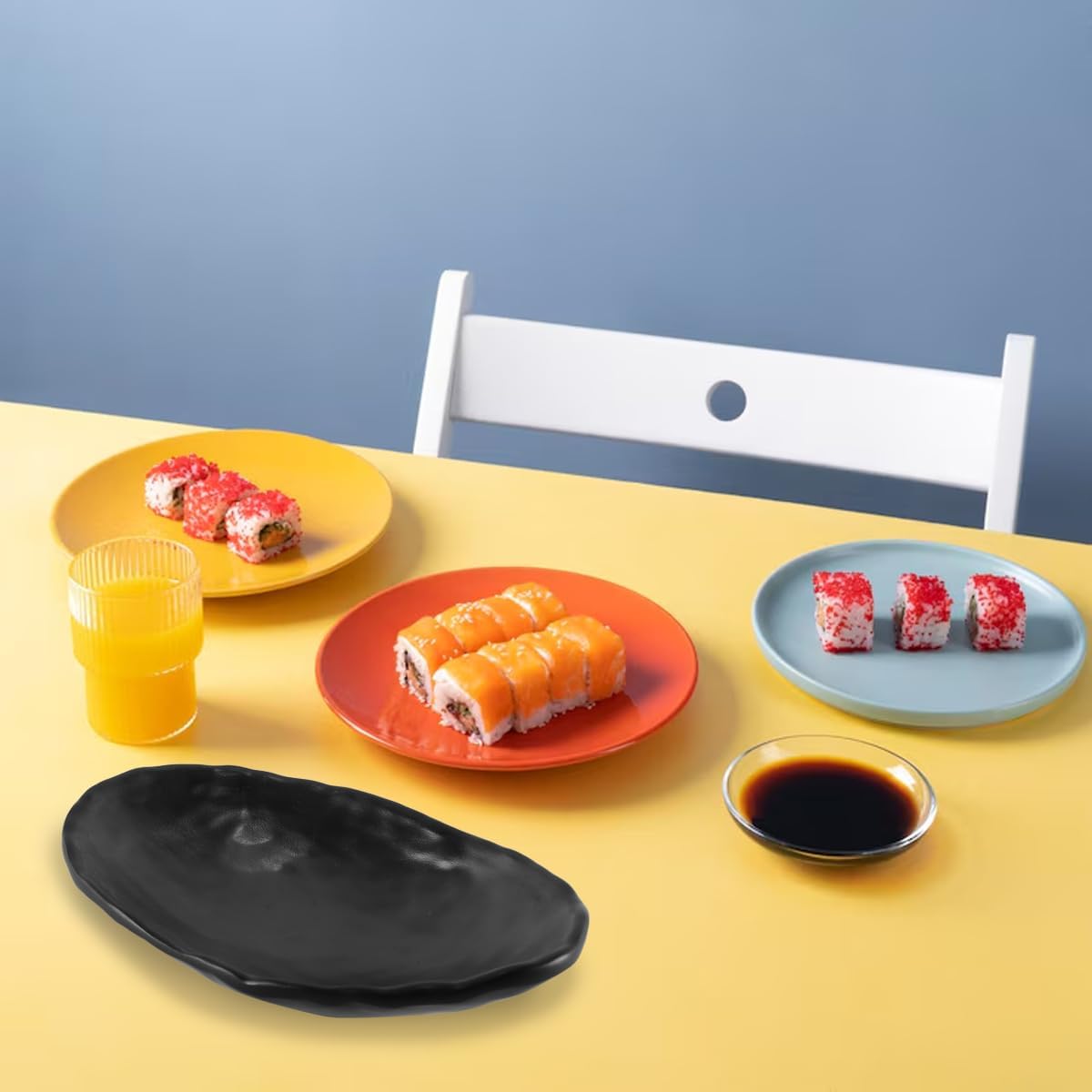 Gorise Black Oval Entryway Storage Tray Decorative Melamine Resin Bowl for Keys Jewelry Coins Modern Hallway Decor Compact Storage Solution (20x13.5cm)