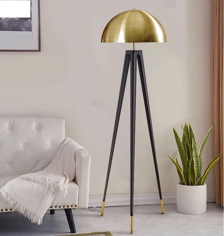 Solución de iluminación para rincones oscuros: lámpara de pie moderna con trípode y lector 4