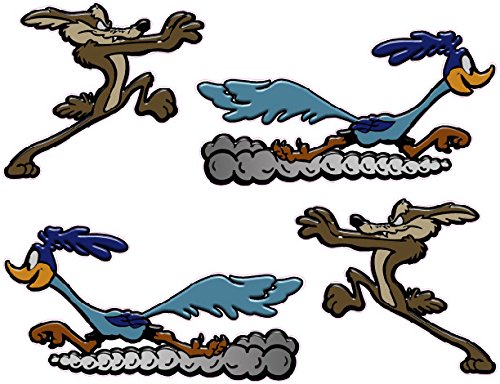 Coyote and Road Runner Decal Pair each 7
