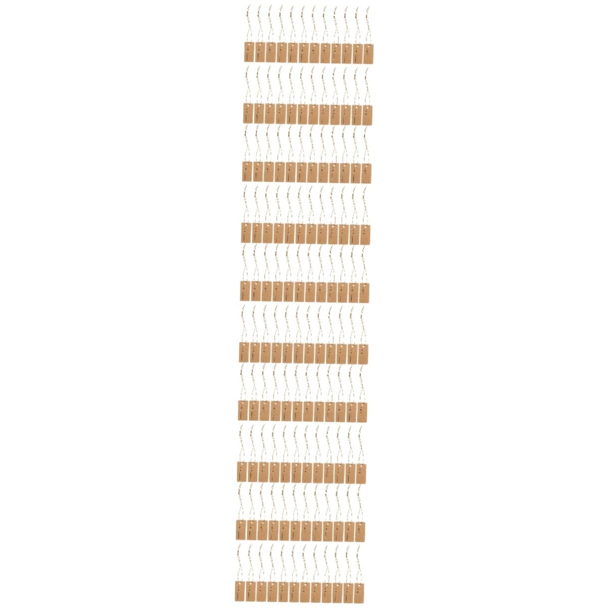 Angoily 5 Sätze Elastisches Seiletikett Schlüssel Gold Hängendes, Aufgereihtes Etikett Hanging -tags Schmuck Karten Tags Zum Etikettieren Von Taschen Kraftpapier Hellbraun 100 Stück * 5