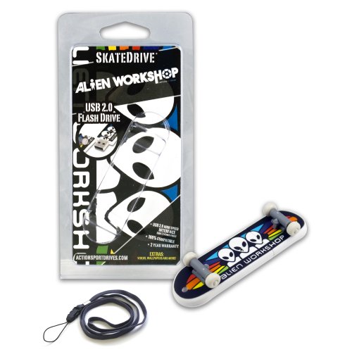 Clé USB 2 Go Alien Workshop pour stocker vos fichiers au skatepark et au lycée