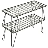 PYKES PEAK( パイクスピーク )キャンプラック TOUGH LIGHT 焚火テーブル にも使える 折畳み 積み重ね ラック 収納 奥行25cm アウトドア キャンプ 2枚セット 【 OGR 】