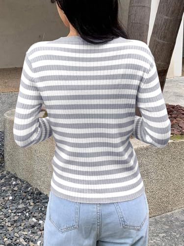 Image of Womens Cropped Cardigan Knit Shrugs for Dresses Tops V Neck Button Down Cardigans Sweaters