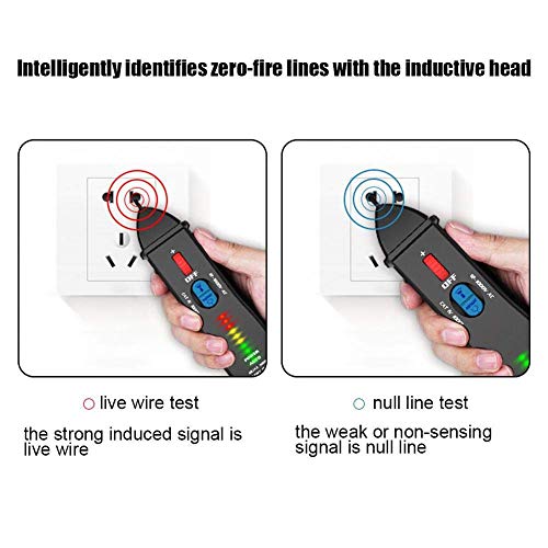 Image of Voltage Tester Pen Intelligent Mode Test Pen Non Voltage Tester with LED Flashlight Buzzer Alarm