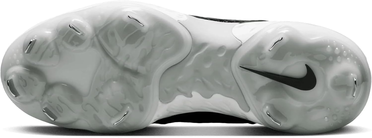 Nike Men's Alpha Huarache Elite 4 Mid Baseball Cleats 'Black Dark Smoke Grey' (DJ6520-011) - Size 7 - Image 7