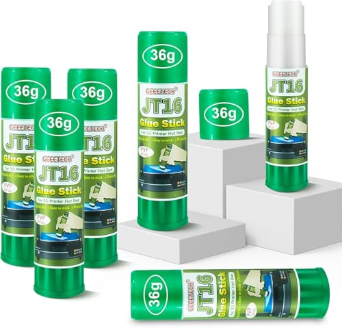 Geeetech 6pc 3D Printer Glue Sticks, Washable Bed Adhesive