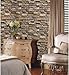 Vimoon Stone Wallpaper, PVC 3D Effect Blocks Peel and Stick Wallpaper for Home Decoration (17.71
