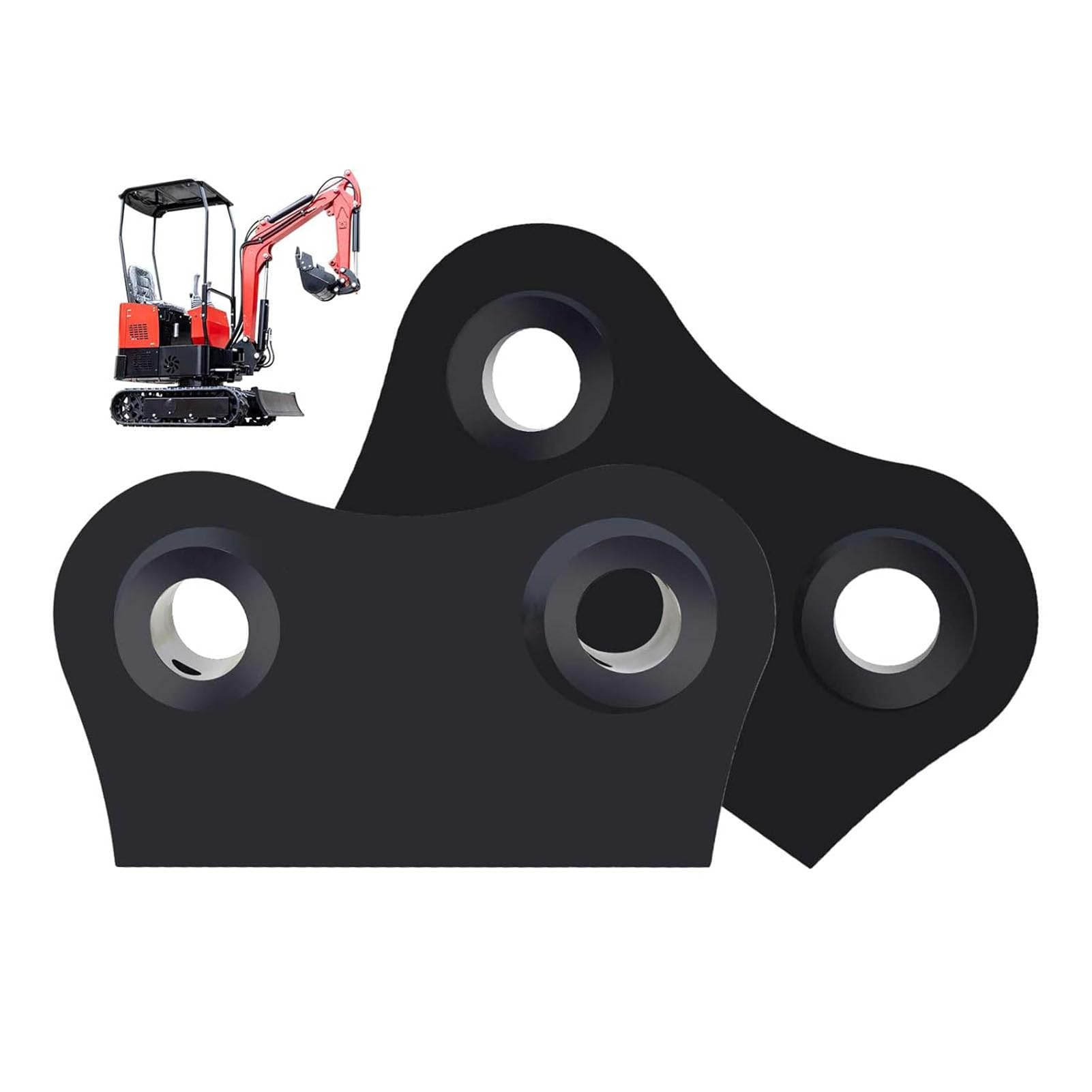 30-mm-Löffelbefestigungsohr für Cat 301-Minibagger, Anschweißbare Schaufelohren, 5-Zoll-Stift, Mitte zu Mitte, Minibagger-Löffelbefestigungsohren