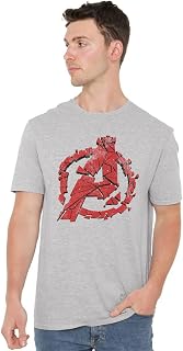 Marvel Herren Avengers Cracked T-Shirt (1er Pack)