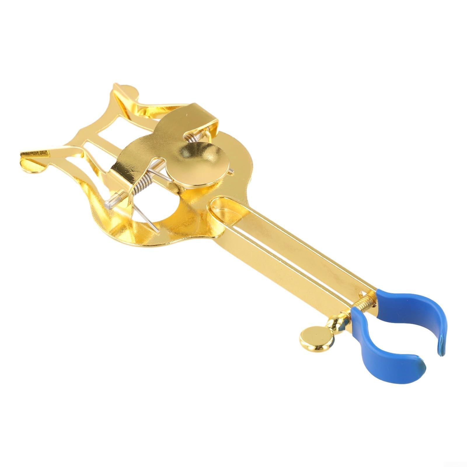 Kompakt und tragbar für Trompete Marsch Notenständer Lyre aus Metall geeignet für Marschband und Konzertnoten (Gold)