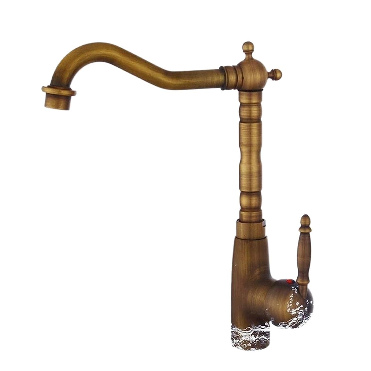 Robinet mitigeur brossé rotatif 360 installation pont évier lavabo