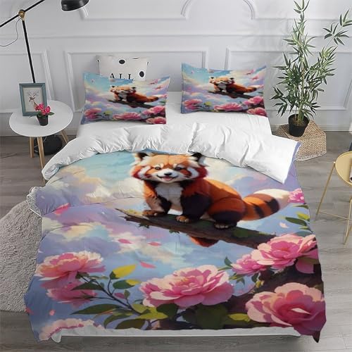 Housse de couette renard infroissable parure lit zip 200x200 - 6