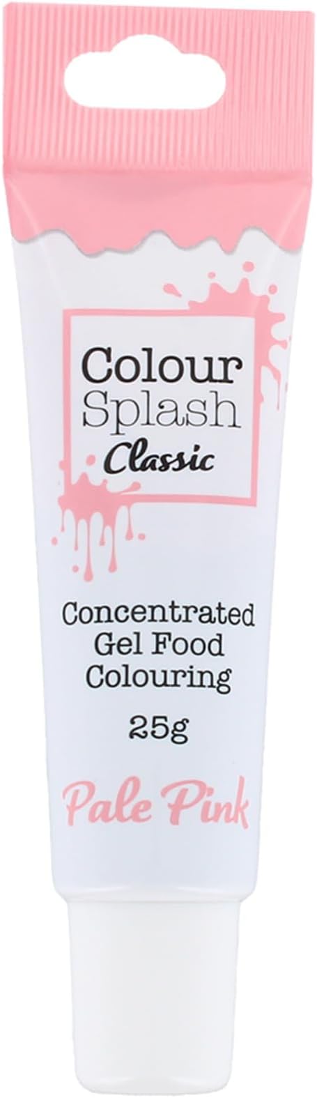 Colour Splash Food Colouring Gel | Pale Pink | Highly Concentrated Gels, Easy To Use Squeezy Tubes, Edible Ingredients, Transform Plain Cakes Into Bright, Eye-Catching Creations - Pale Pink 25g