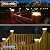VOLISUN Solar Post Cap Lights Outdoor 4x4/6x6 Wooden/Vinyl Fence Cap Lights for Patio/Garden,Warm White with 2 Lighting Modes Waterproof,ABS Shell Lens White (12 Pack)