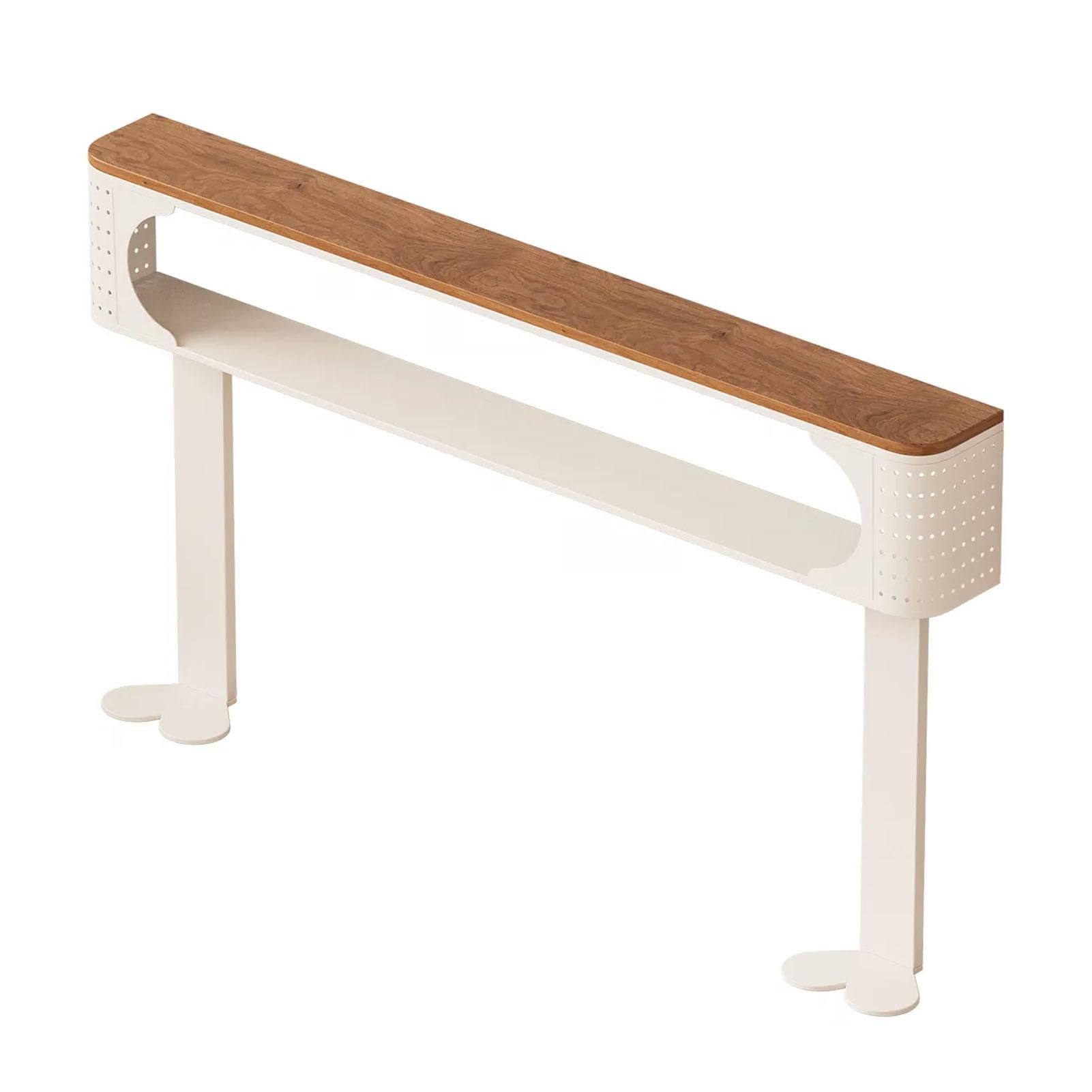 Tablette radiateur étagère double console meuble salon 120x120