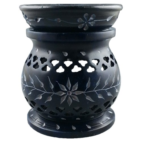 Blue Elven Soapstone Essential Oil Burner/Aromatherapy Oil Burner - Medium