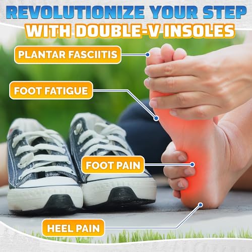 Image of 3 Pairs Shoe Inserts for Women 3-8 - Ultra Thin Shoe Insoles Men 5-11, Double Layer Latex Foam Material, Fits Any Shoe Type, Easy to Cut, Comfortable & Breathable for Everyday Use