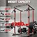 RitFit Squat Rack Power Cage Home Gym Package, Includes 1200LBS Power Rack with Cable Crossover System, Weight Bench, Weight Plate Set with Olympic Barbell (Package 1.9K (Bumper Plate 340LBS))-Orange