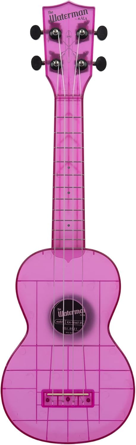 Kala KA-WMG-BL-S Glow-in-the-Dark Waterman Soprano Ukulele (Amethyst Purple, Transparent Soprano)