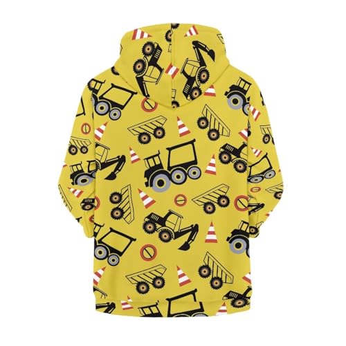 Image of Biyejit Kids Novelty 3D Graphic Printed Hooded Sweatshirt Boys Girls Zip Up Hoodies Age 6-16 Years