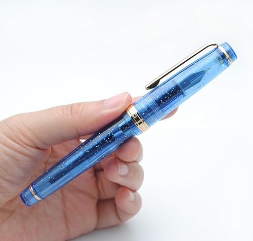 Miniatura 7 de JINHAO 82 Pluma estilográfica (azul fluorescente transparente, punta fina 0.020 in)