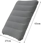 Inflatable Pillow, Ultralight Inflating Travel Pillows for Travel or Camping, Hikenture Camping Pillow for Neck & Lumbar Support Grey, 2 Pcs