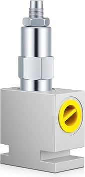 Adjustable Aluminum Pressure Relief Valve, 20 Gpm; 3000 Psi; #8 Sae 3/4-16 Orb, Hydraulic Pressure Control Valve for Systems and Pumps