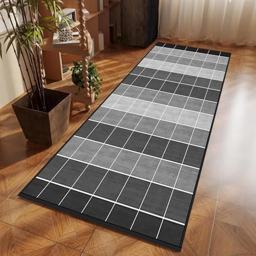 Alfombras para pasillos largos evitan resbalones con base de goma estable 4