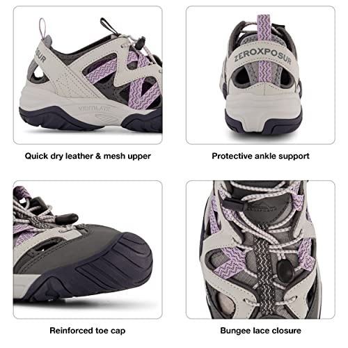ZeroXposur Womens Umpqua River Sandals - Closed Toe Sandals for Women - Hiking Sandals for Women2