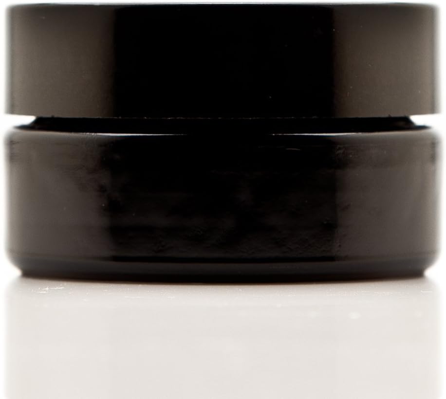 Infinity Jars 30 Ml (1 fl OZ) Glass Lotion Container with Lid, Refillable UV Cosmetic Jar for Creams, DIY, Travel, Body Butter | Small Wide Mouth Empty Lotion Jar, Airtight Cosmetic Container