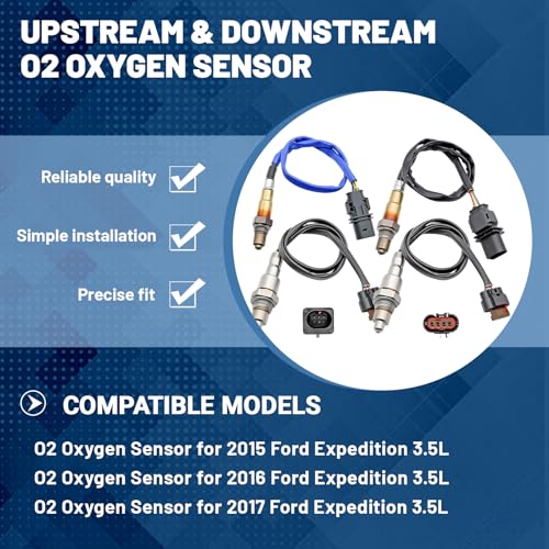 Sensor de Oxígeno Upstream & Downstream para Ford 2015-2017 miniatura 3