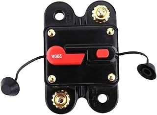 200Amp Circuit Breaker with Manual Reset,Inline Fuse Inverter for Car Marine Boat Bike Stereo Audio